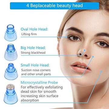 Blackhead Remover Vacuum - DSYJ Facial Pore Cleanser Electric Acne Comedone Extractor Kit USB Rechar...