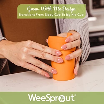 Eco-Friendly WeeSprout Bamboo Sippy Cups for Kids