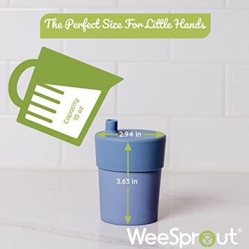 Eco-Friendly WeeSprout Bamboo Sippy Cups for Kids