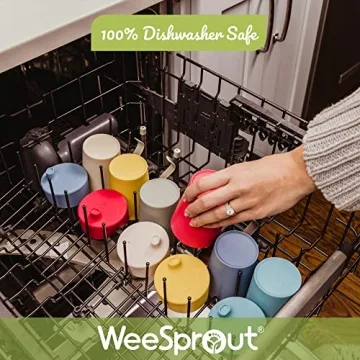 Eco-Friendly WeeSprout Bamboo Sippy Cups for Kids