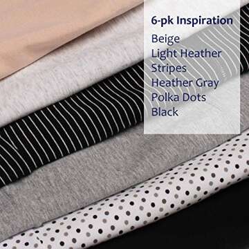 Intimate Portal Maternity Underwear Under The Bump Pregnancy Postpartum Panties Womens Cotton Bikinis 6-Pk Inspiration M