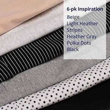 Intimate Portal Maternity Underwear Under The Bump Pregnancy Postpartum Panties Womens Cotton Bikinis 6-Pk Inspiration M