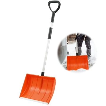Snow Shovel, 47.5 inch Snow Shovels for Driveway with D-Grip Handle, Heavy Duty 16-inch Wide Snow Sh...