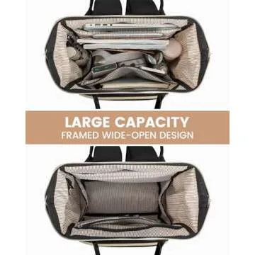 LOVEVOOK Laptop Backpack for Women - Fashion Business Computer Travel Bag with USB Port