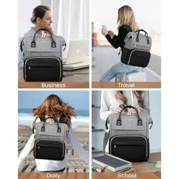 LOVEVOOK Stylish Laptop Backpack for Women - Fashion & Functionality