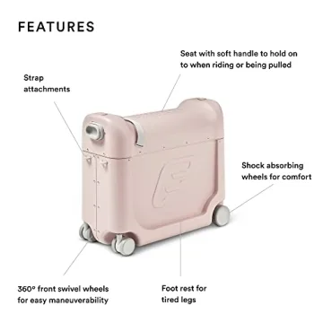 JetKids by Stokke BedBox Pink Lemonade Ride-On Suitcase & Bed
