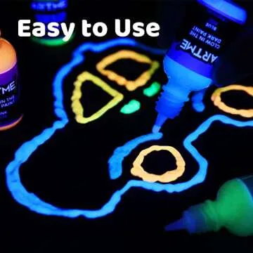 ARTME Glow in The Dark Paint Set - 12 Bright Colors 30ml