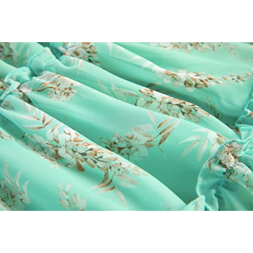 Loccysu Floral Flowy Dress - Summer Spaghetti Strap Sundress