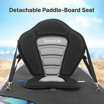 Detachable Universal Paddle-Board Seat - Adjustable Paddle Board Seat, Form-Fitting Design for All B...