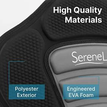 Detachable Universal Paddle-Board Seat - Adjustable Paddle Board Seat, Form-Fitting Design for All Body Sizes, Large & Small, Compatible for Kayaks, Rowboats, Fishing Boats - SereneLife SLSUPST15