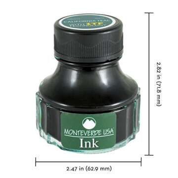 Monteverde USA Ink with ITF Technology, 90 ml California Teal (G308CT)