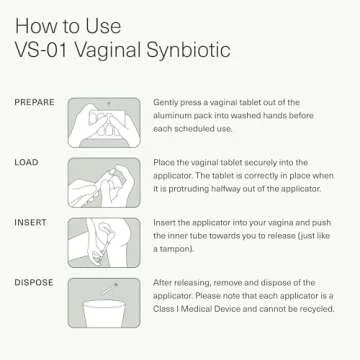 Seed VS-01 Vaginal Synbiotic - Prebiotic & Probiotic for Women - L. Crispatus Probiotic Suppositories for Vaginal Health, pH, & Yeast Balance - 8 Suppositories (60-Day Supply)
