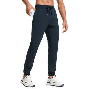 CRZ YOGA Mens 4-Way Stretch Golf Joggers with Pockets 30" - Work Pants Track Gym Athletic Workout Hi...