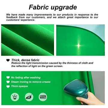 RGTBANWPN Green Screen Chair, 59in Portable Green Screen, Portable Backaround, 4.65ft Green Backqround Screen Portable, Chroma Key Green for Video, Chair Green Screen Zoom Calls