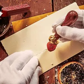 Bememo 12 Pieces Sealing Wax Sticks with Wicks Antique Fire Manuscript Sealing Wax for Wax Seal Stamp (Christmas Color)