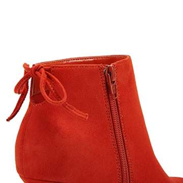 Chic Womens Pointed Toe Heels Ankle Booties for Fall