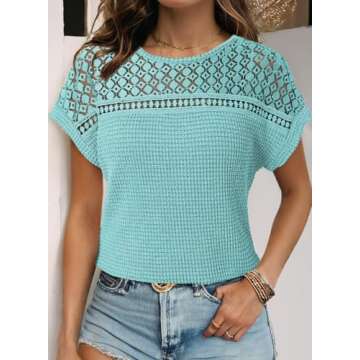 Stylish Dokotoo Women's Summer Casual Knit Tops