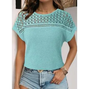 Stylish Dokotoo Women's Summer Casual Knit Tops