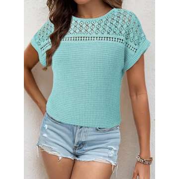 Stylish Dokotoo Women's Summer Casual Knit Tops