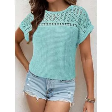 Stylish Dokotoo Women's Summer Casual Knit Tops