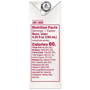 Tropicana 100% Juice Box, Apple Juice, 4.23oz (Pack of 44) - Real Fruit Juices, Vitamin C Rich, No Added Sugars, No Artificial Flavors