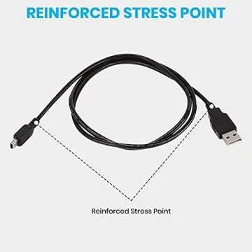 Excelshoots 3 FT Mini USB Cable for Canon DSLR Cameras