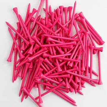 MYKUJA Pink Bamboo Golf Tees 3-1/4 inch for Women