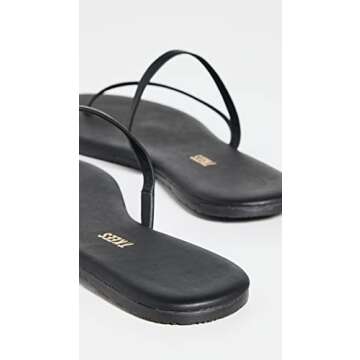 TKEES Women's Sarit Sandals, Black, 10 Medium US