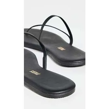 TKEES Women's Sarit Sandals, Black, 10 Medium US