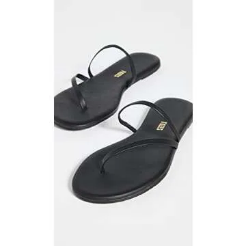 TKEES Women's Sarit Sandals, Black, 10 Medium US