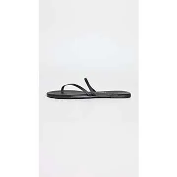 TKEES Women's Sarit Sandals, Black, 10 Medium US