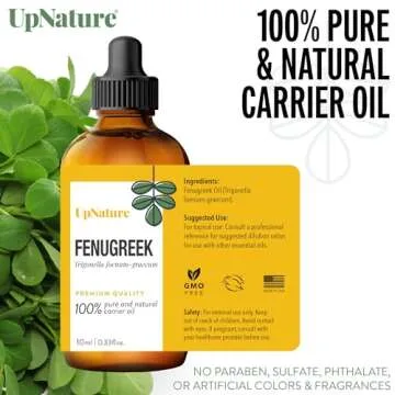 UpNature Fenugreek Oil - Pure Essential Oil for Hair and Skin