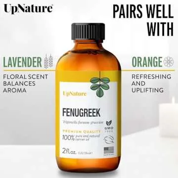 UpNature Fenugreek Oil - Pure Essential Oil for Hair and Skin