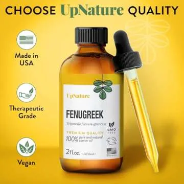UpNature Fenugreek Oil - Pure Essential Oil for Hair and Skin