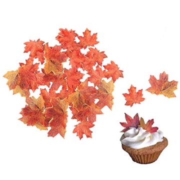 Edible Fall Leaves Cake Decorations for All Celebrations
