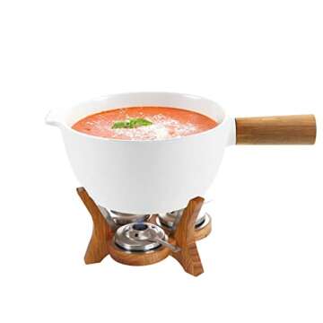 BOSKA Party Fondue Set, 6.5L Stoneware Pot and Base