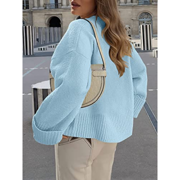 Trendy ANRABESS Women's Fuzzy Knit Oversized Sweater