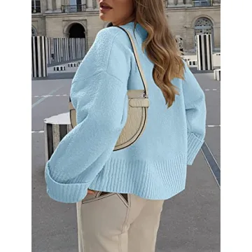 Trendy ANRABESS Women's Fuzzy Knit Oversized Sweater