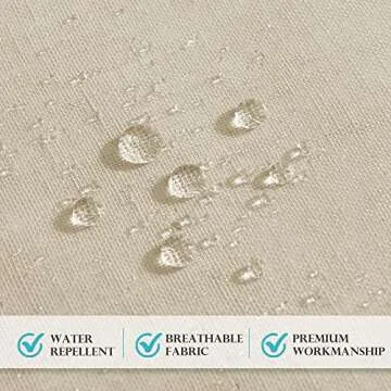 RYB HOME Farmhouse Sheer Outdoor Curtains, Elegant & Functional