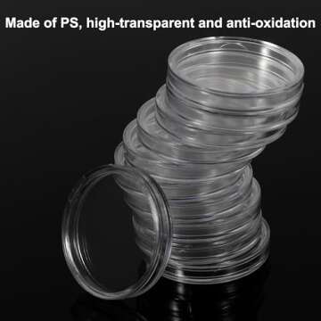 FRIMOONY Coin Capsules 30mm for Safe Coin Storage