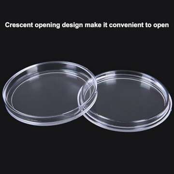 FRIMOONY Coin Capsules 30mm for Safe Coin Storage