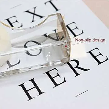 Stapler and Tape Dispenser Kit Acrylic Desk Organize Accessories Scissors Clear Tape Dispenser Gold Stapler Office Supplies