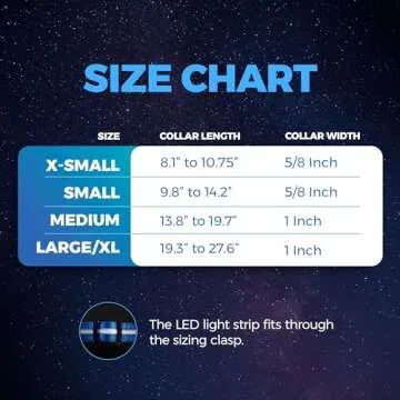 BLAZIN Brightest Light Up Dog Collars - The Original LED Dog Collar with 1,000 Feet of Visibility - USB Rechargeable Waterproof Dog Collar Light - Dog Lights for Night Walking - USA Brand