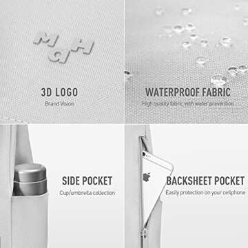 MAH Travel Laptop Backpack - Stylish & Durable 15.6 Inch Laptop Bag