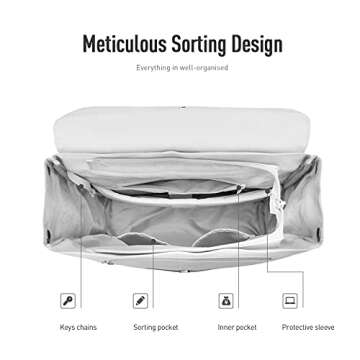 MAH Travel Laptop Backpack - Stylish & Durable 15.6 Inch Laptop Bag