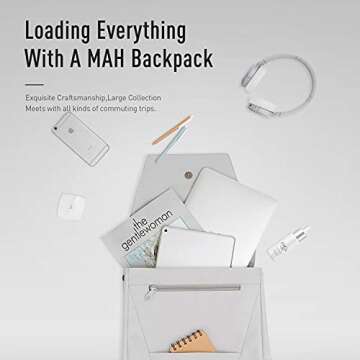 MAH Travel Laptop Backpack - Stylish & Durable 15.6 Inch Laptop Bag