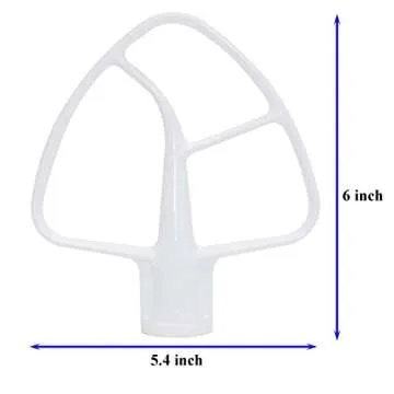 K45B Coated Flat Beater WPW10672617 - Perfect Replacement for KitchenAid Stand Mixers.