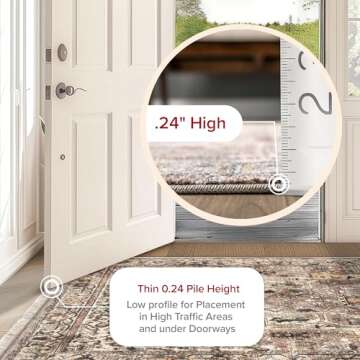 nuLOOM Harriet Vintage Medallion Fringe Area Rug - 8x10 Area Rug Traditional Light Brown/Ivory Rugs for Living Room Bedroom Dining Room Kitchen