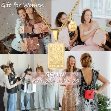 Elegant Zodiac Sign Necklace for Women in Gold