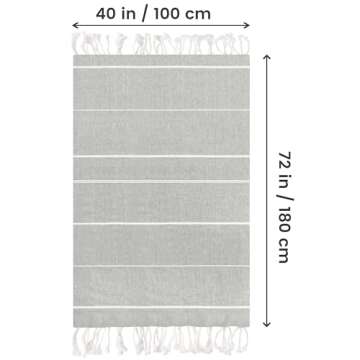 Utopia Towels - 4 Pack Turkish Beach Towel (40 x 72 Inches) - 100% Cotton Oversized Sand Free Lightw...